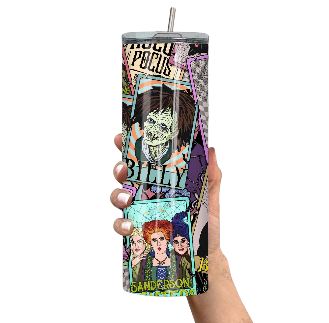 Hocus Pocus Cards!! 20oz Skinny Tumbler