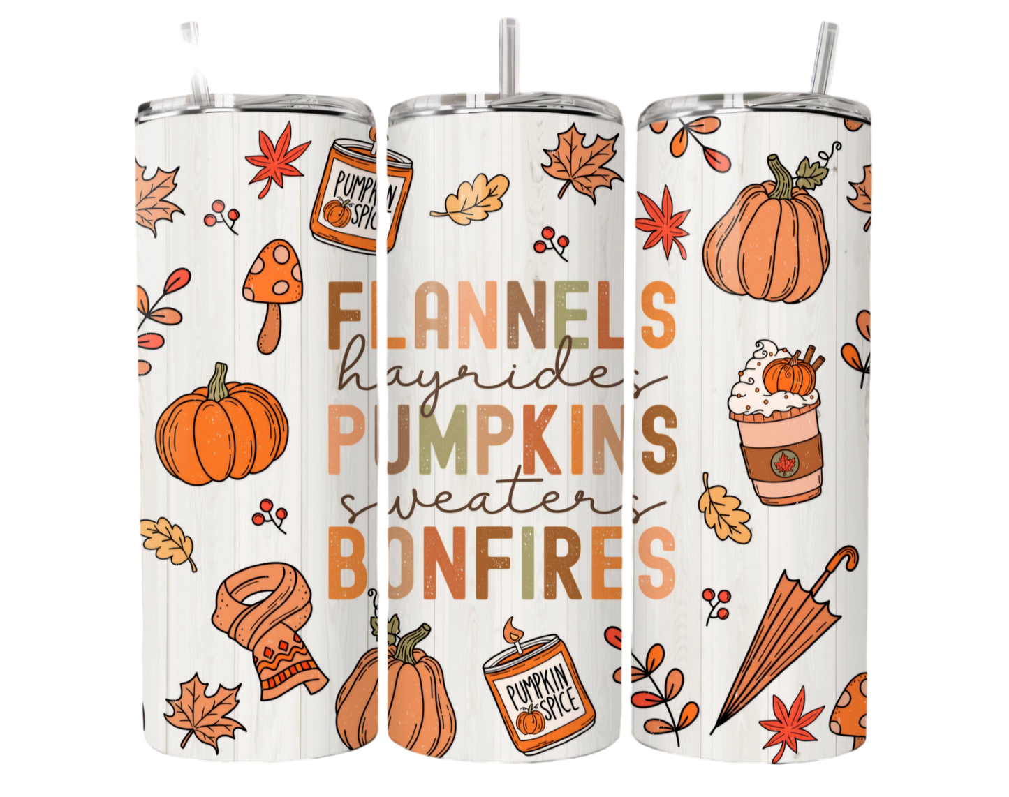 Retro Fall 20oz skinny tumbler