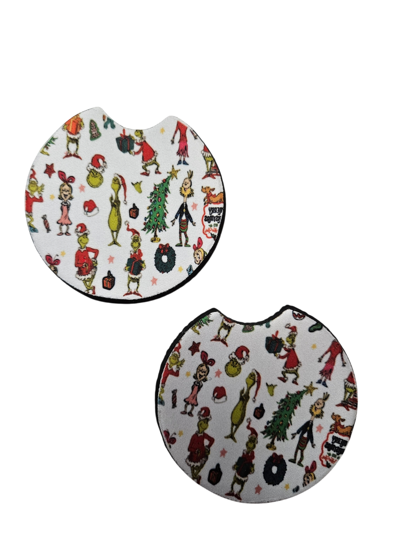 Grinch Car Coaster set of 2